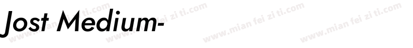 Jost Medium字体转换